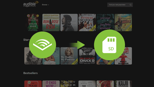 save audible books to sd card