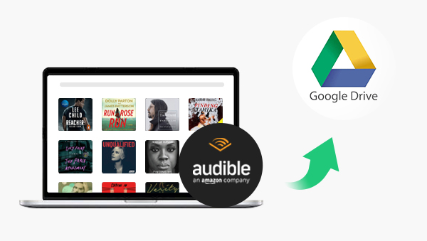 upload audible audiobooks to google drive